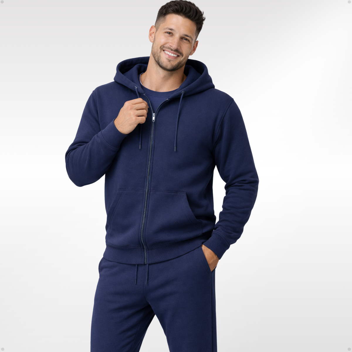 Conjunto Moletom Azul Marinho Premium