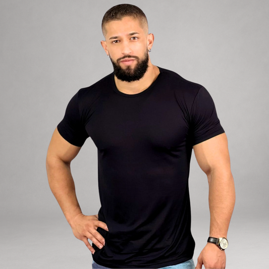Camiseta Masculina Preta Básica Dry Fit Premium