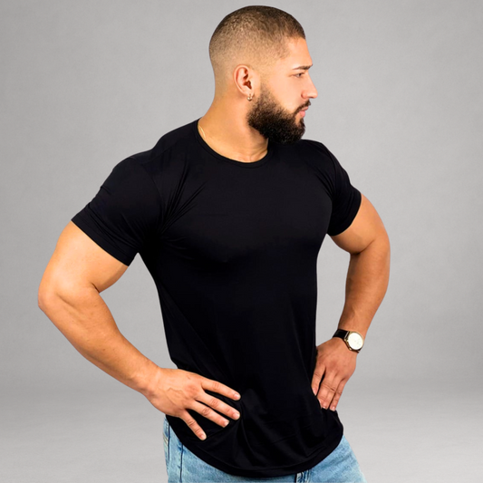 Camiseta Masculina Preta Básica Dry Fit Premium