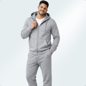 Conjunto Moletom Cinza Premium