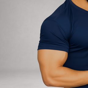 Camiseta Masculina Azul Marinho Básica Dry Fit Premium