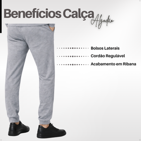 Conjunto Moletom Cinza Premium