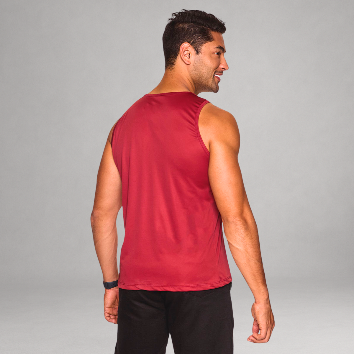 Regata Masculina Bordô Básica Dry Fit Premium