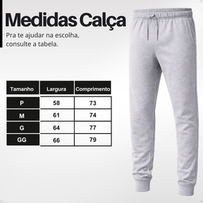 Conjunto Moletom Cinza Premium