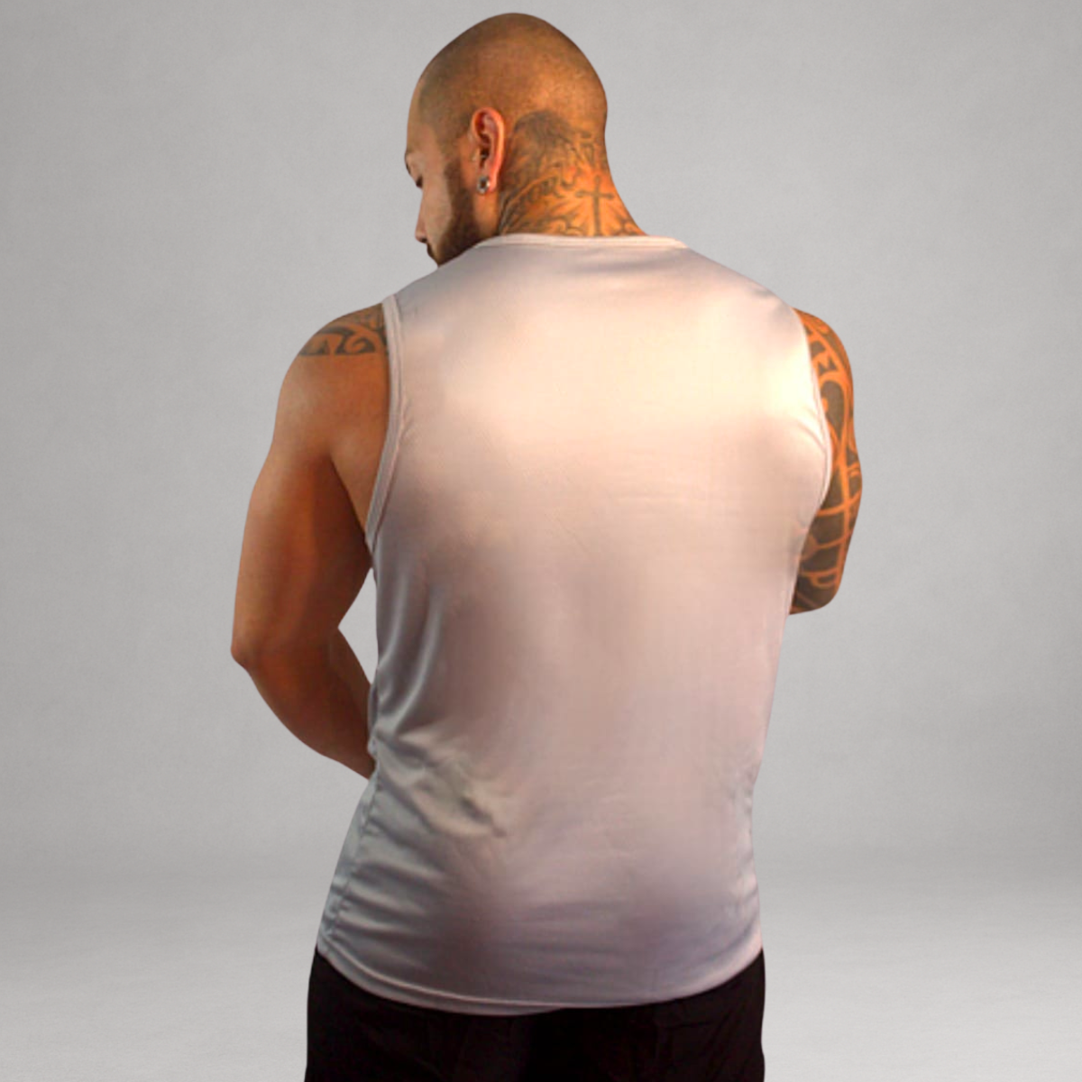 Regata Masculina Cinza Básica Dry Fit Premium