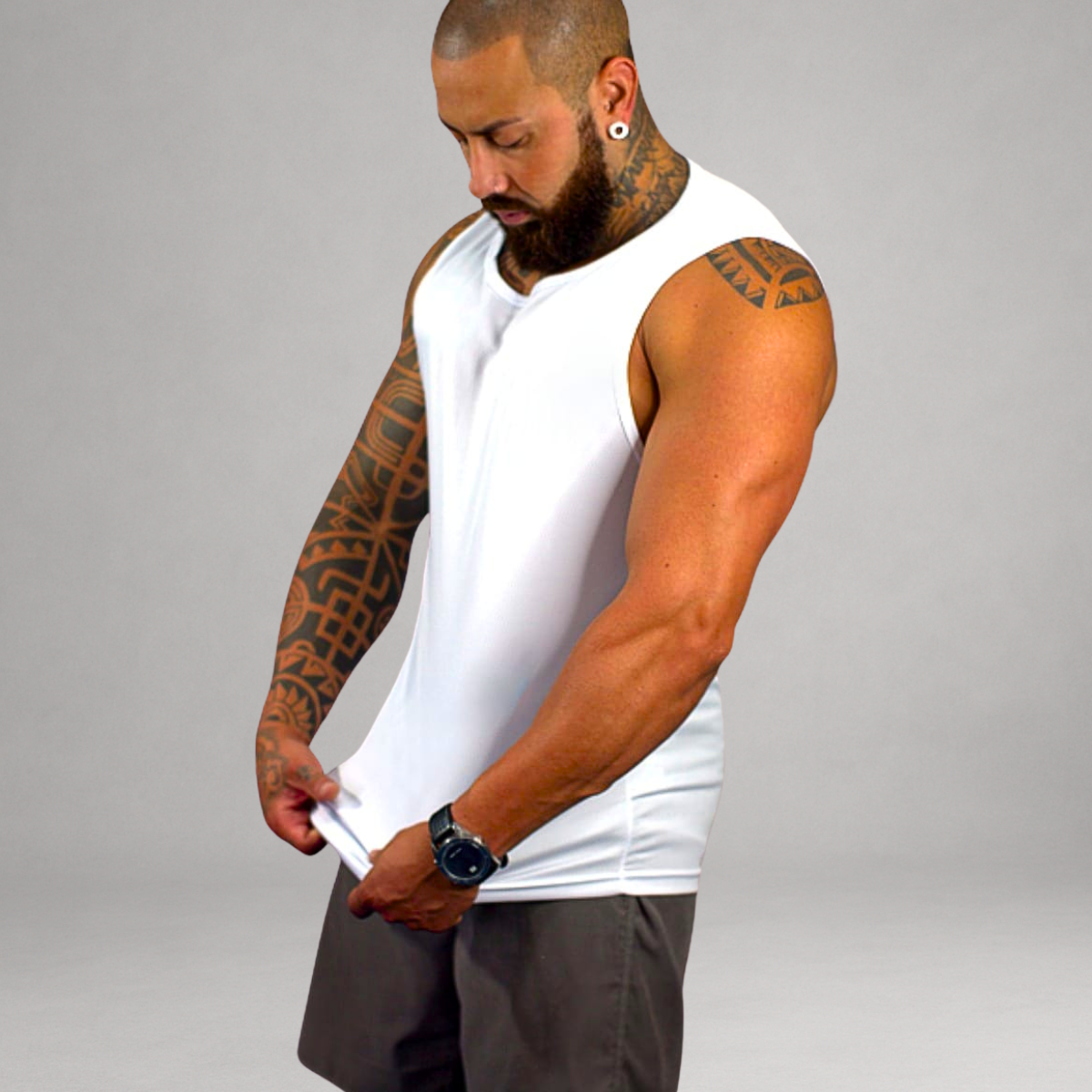 Regata Masculina Bordô Básica Dry Fit Premium
