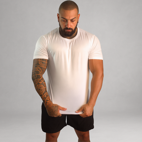 Camiseta Masculina Cinza Básica Dry Fit Premium