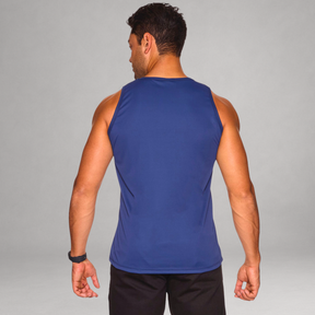 Kit 4 Regatas Masculinas Dry Fit Proteção UV – 2 Azuis, 1 Bordô e 1 Preta