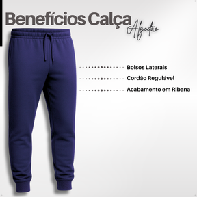 Conjunto Moletom Azul Marinho Premium