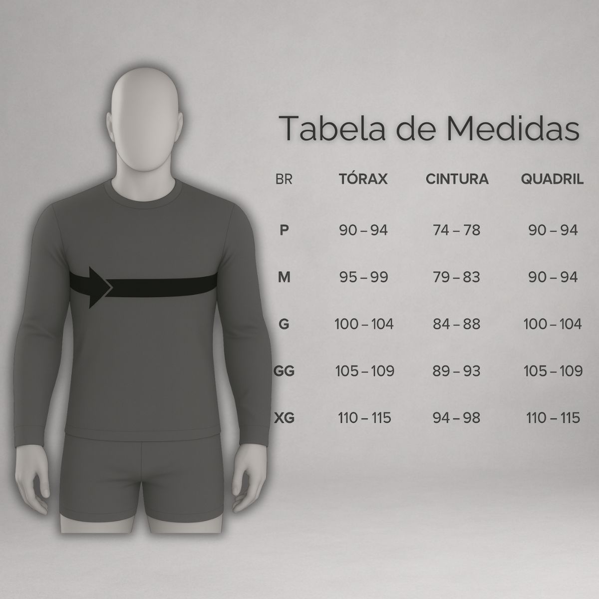 Camiseta Manga Longa Branca Dry Fit Proteção UV Masculina