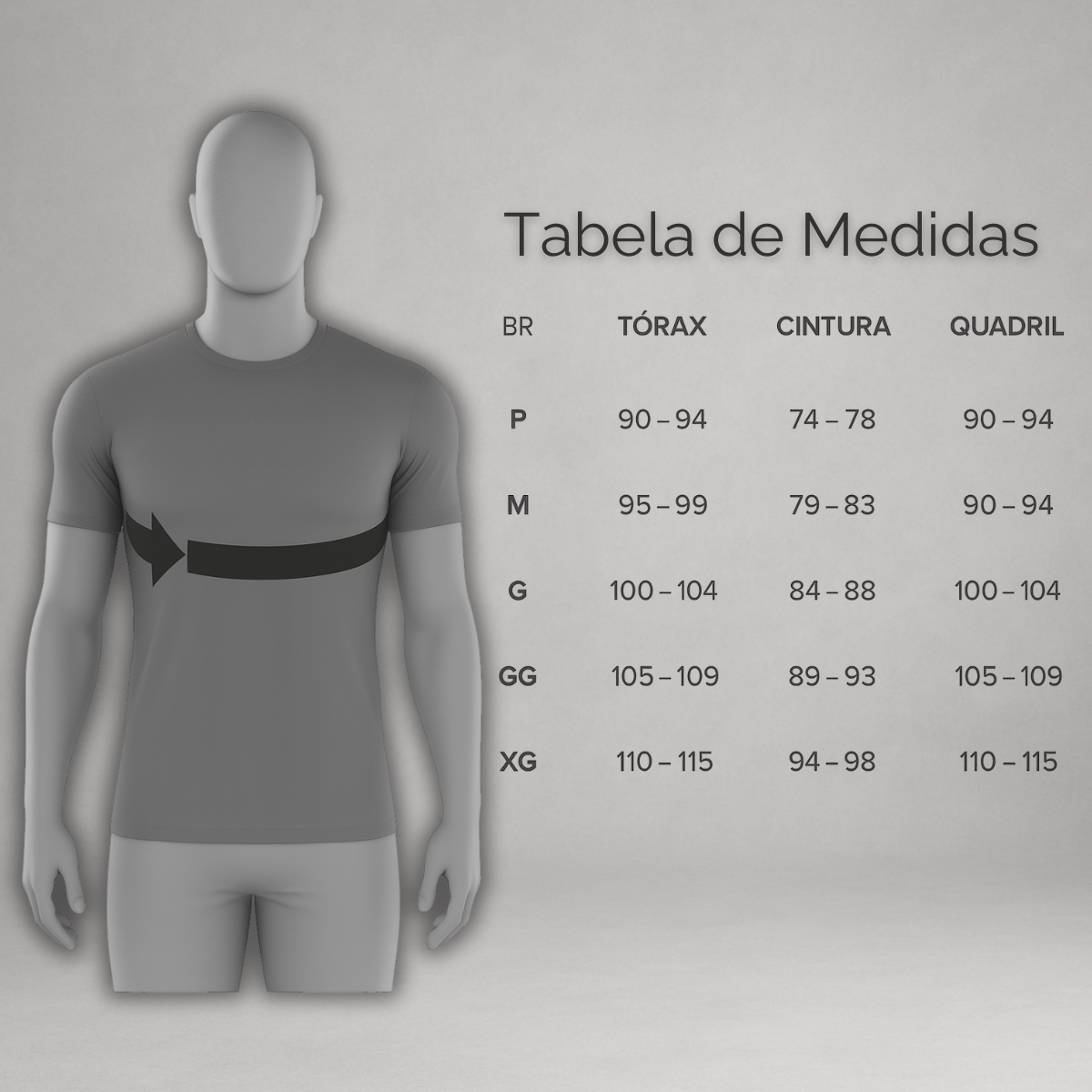 Camiseta Masculina Branca Básica Dry Fit Premium