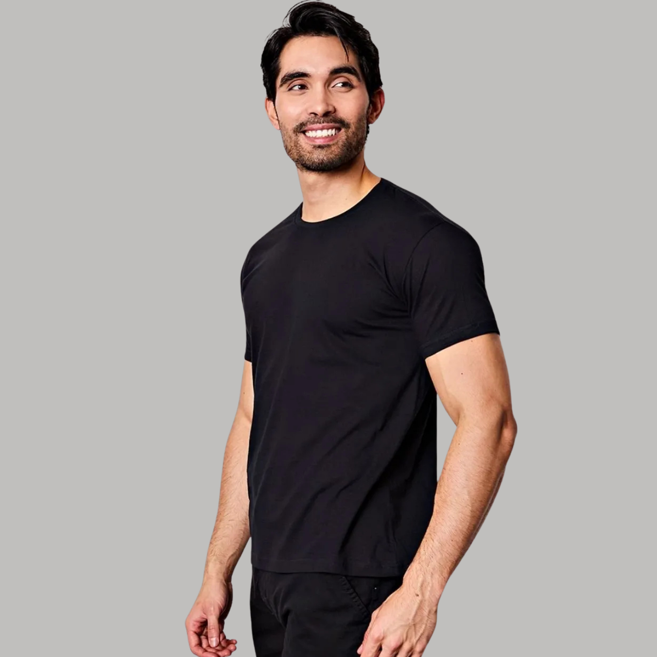 Kit 4 Camiseta de Algodão Masculina Cinza