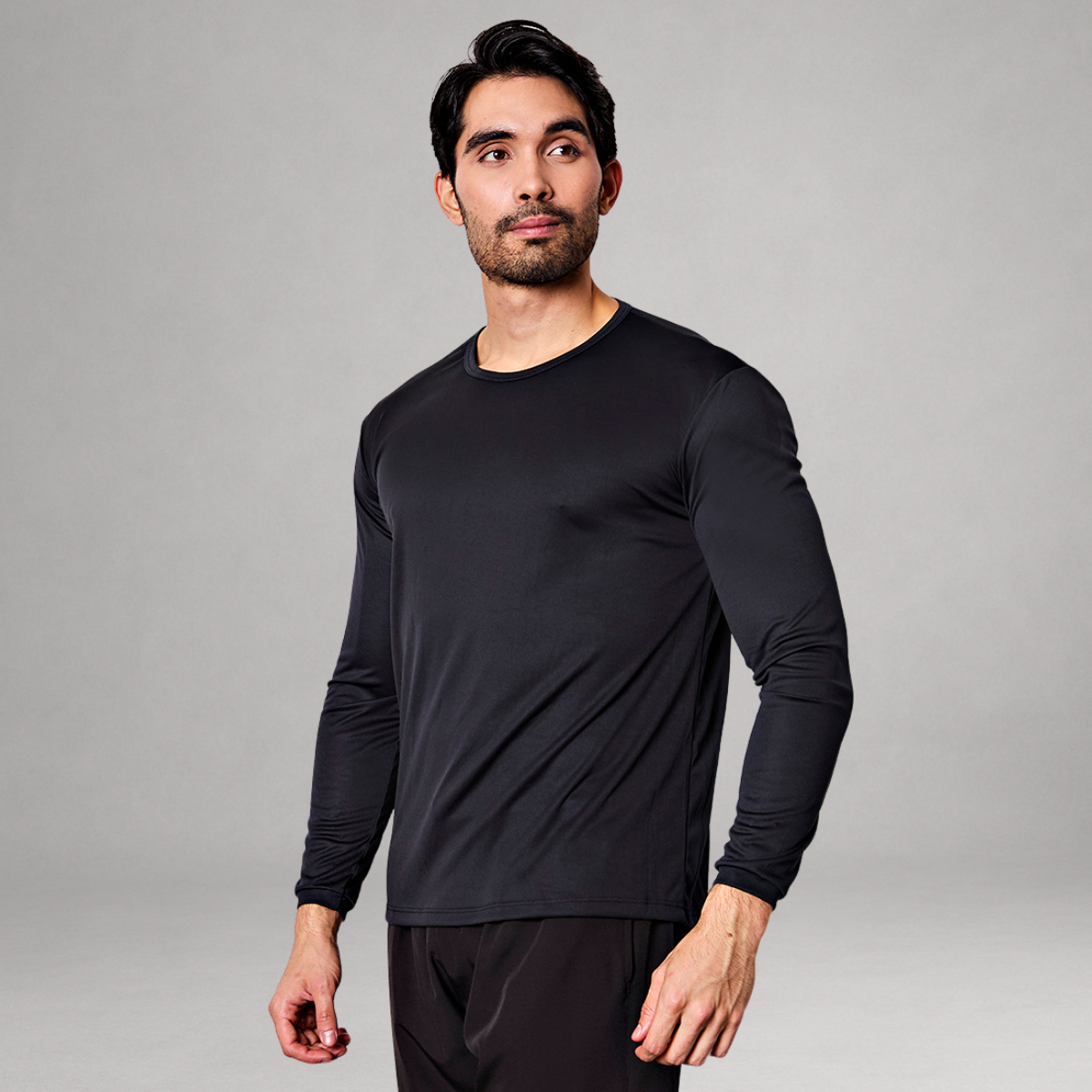 Kit 5 Camisetas Manga Longa Masculinas Dry Fit Proteção UV – Preta, Bordô, Cinza, Azul e Branca