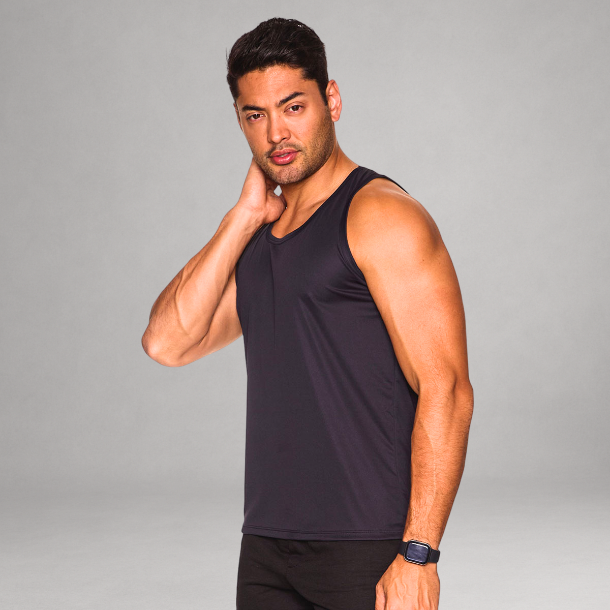 Regata Masculina Preta Básica Dry Fit Premium
