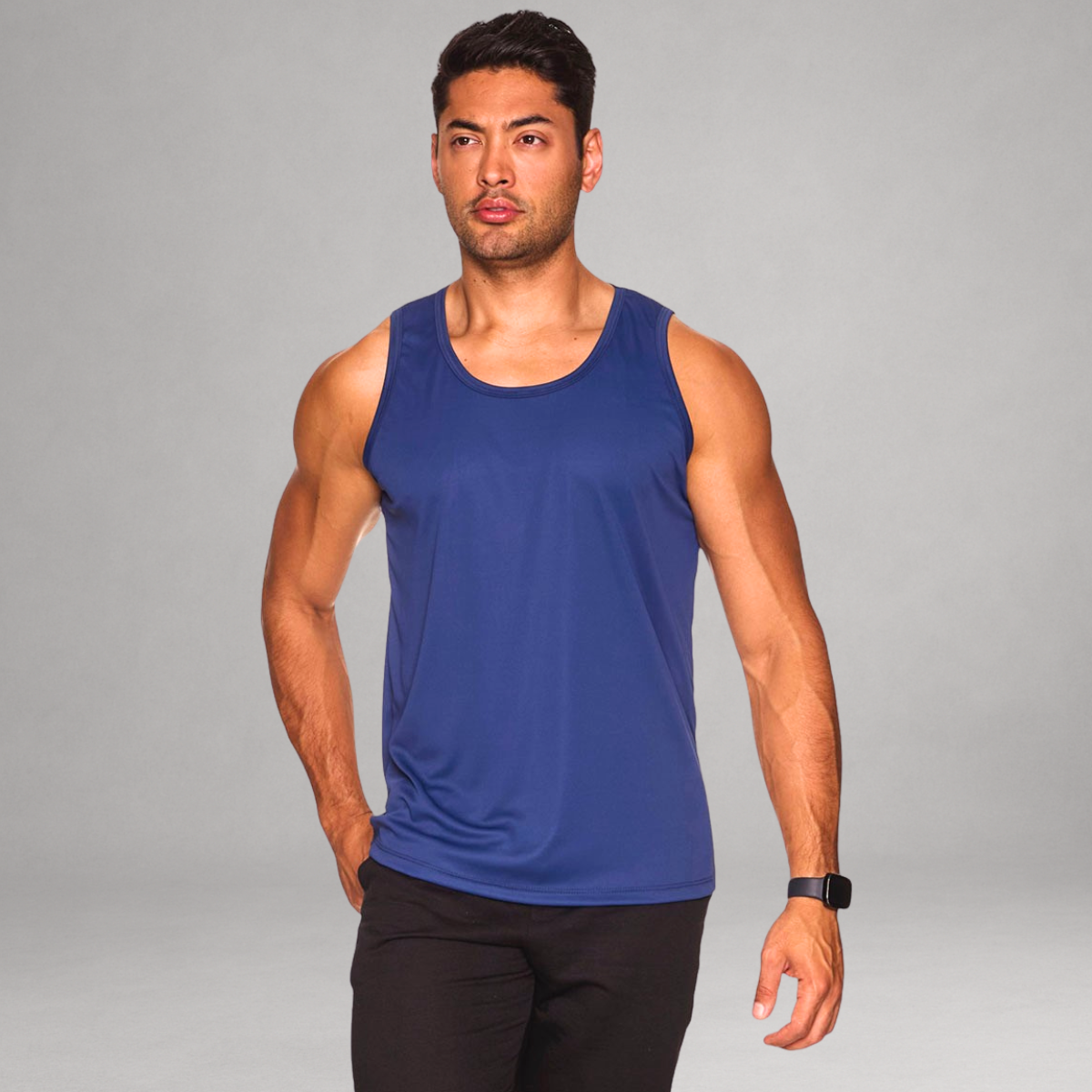 Kit 5 Regatas Masculinas Dry Fit Proteção UV – Preta, Bordô, Cinza, Azul e Branca