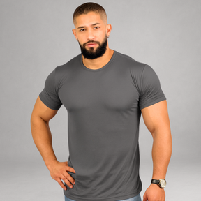 Camiseta Masculina Cinza Básica Dry Fit Premium