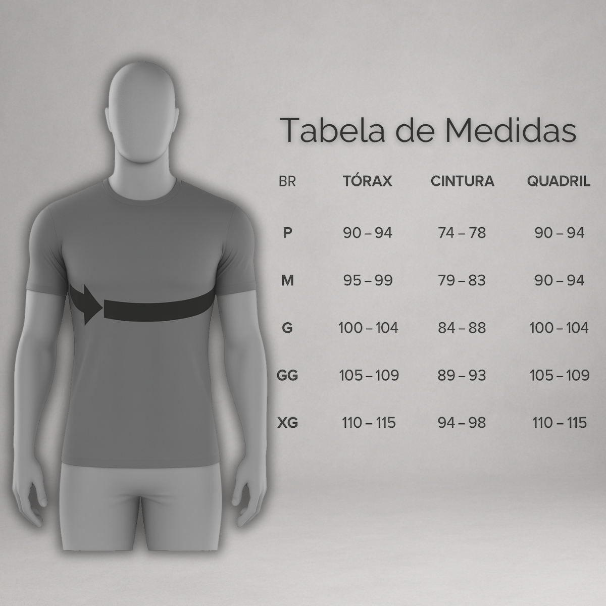 Kit 5 Camisetas Masculinas Dry Fit Proteção UV – Preta, Bordô, Cinza, Azul e Branca