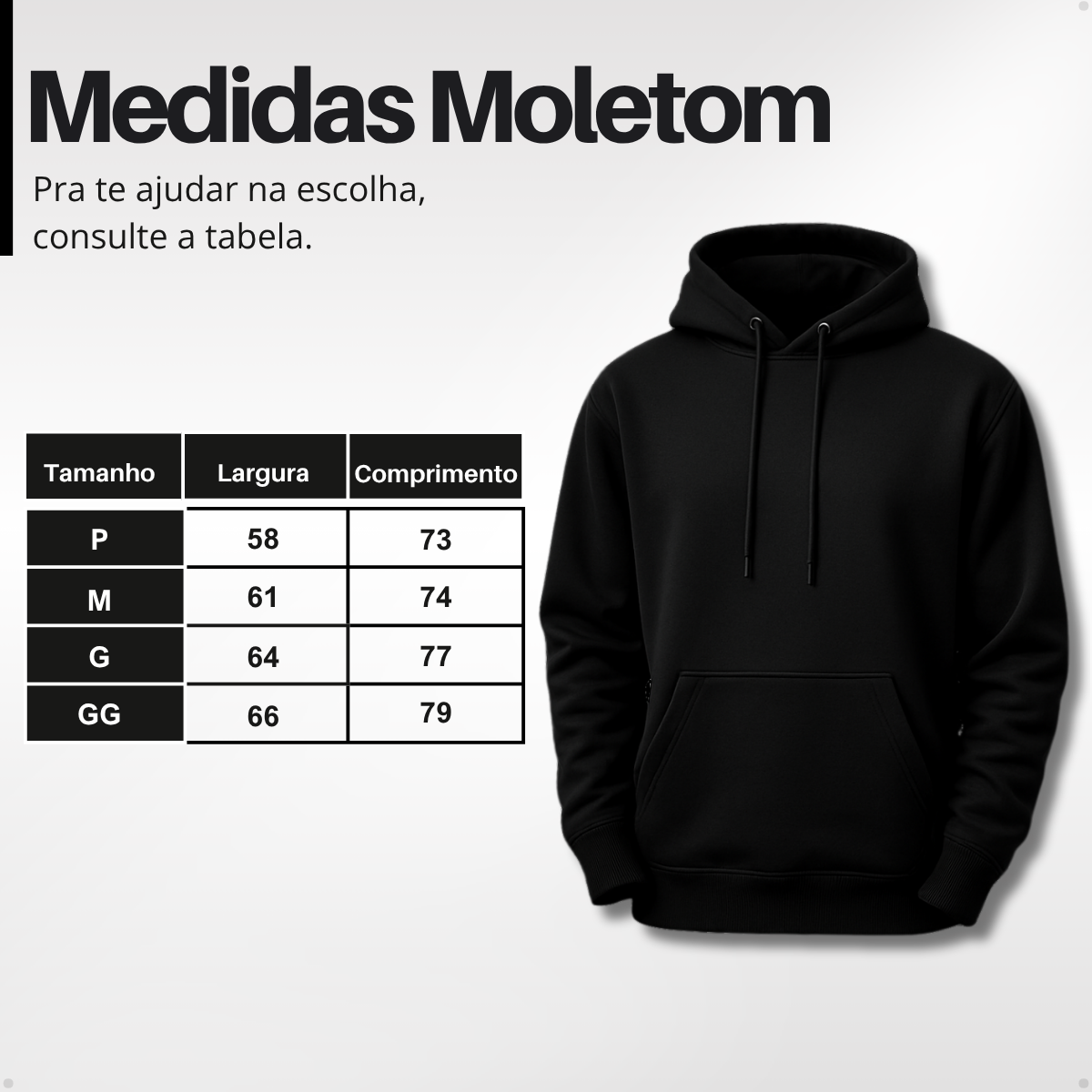 Conjunto Moletom Preto Premium