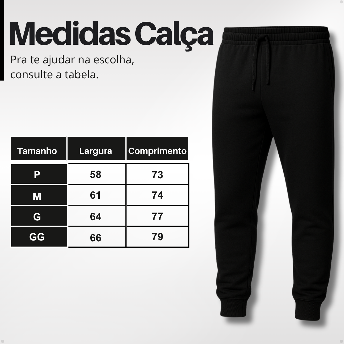 Conjunto Moletom Preto Premium
