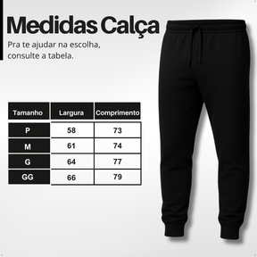 Conjunto Moletom Preto Premium