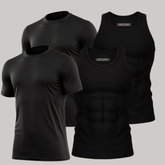 Kit 2 Camisetas Masculinas Dry Fit + 2 Regatas Dry Fit