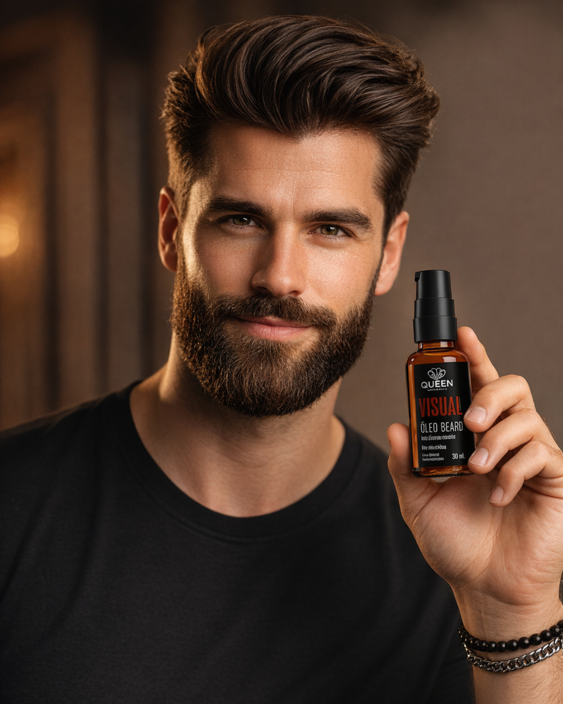 Kit Barba Completa – Gel de Barbear 120ml + Pós-Barba 120ml + Óleo para Barba 30ml
