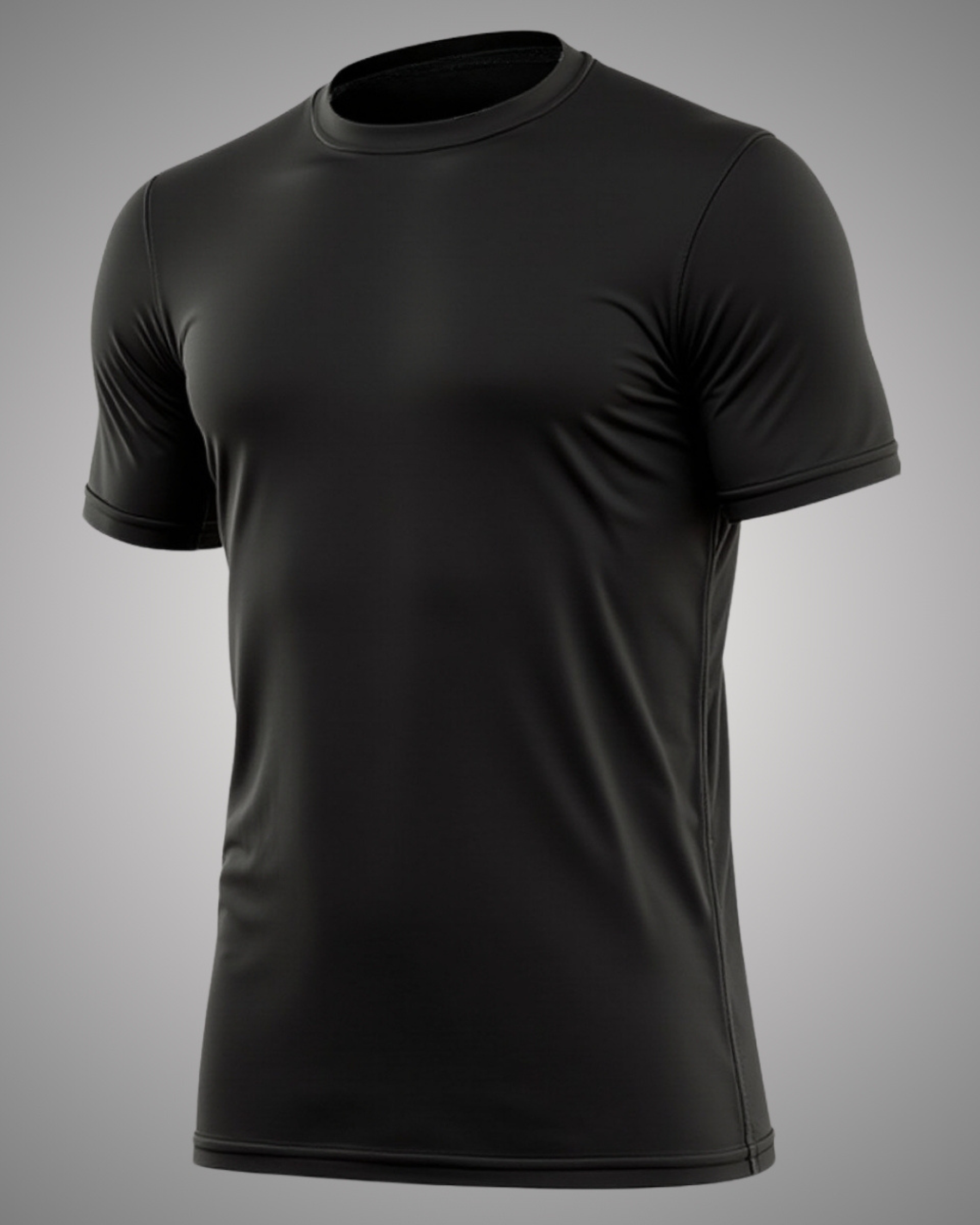 Camiseta de Algodão Masculina Preta