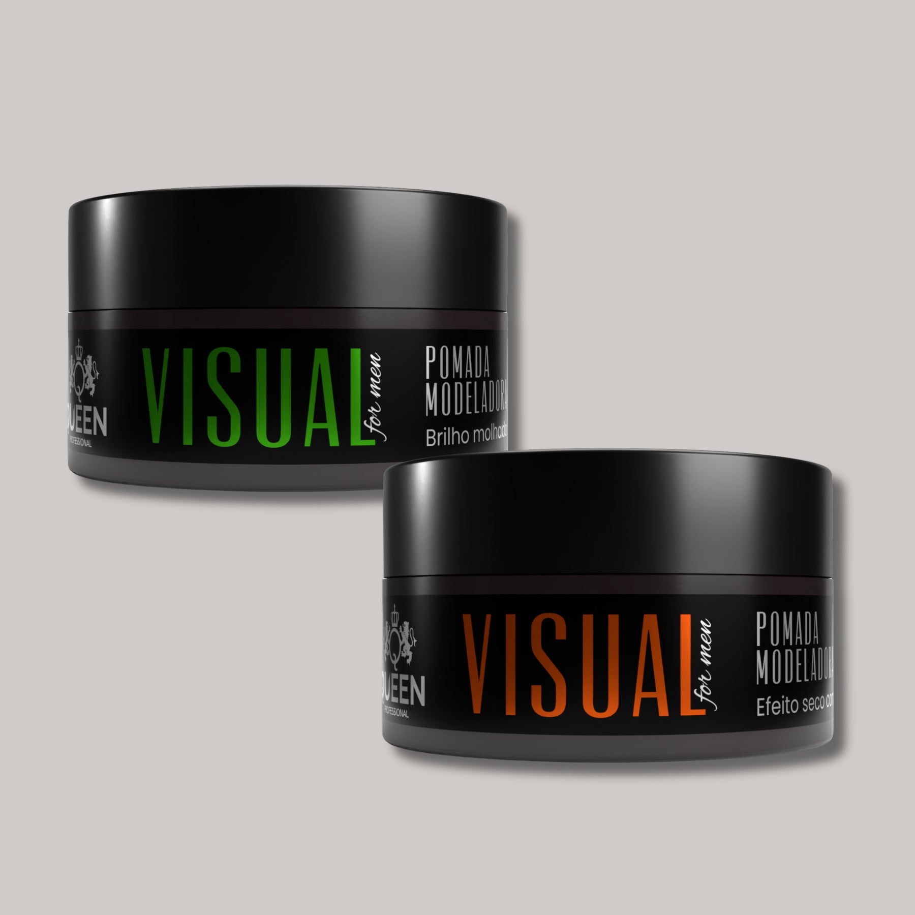 Kit Pomadas Modeladoras – Efeito Seco (Teia) + Efeito Brilho Molhado