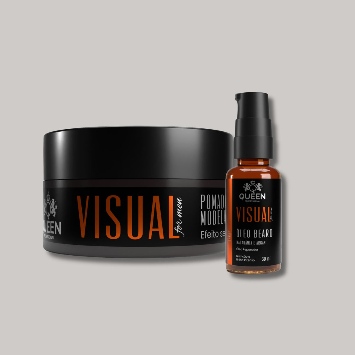 Kit Visual For Men – Pomada Modeladora + Óleo para Barba 30ml