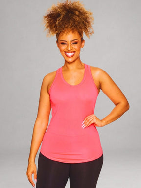 Regata Nadadora Feminina Rosa Neon